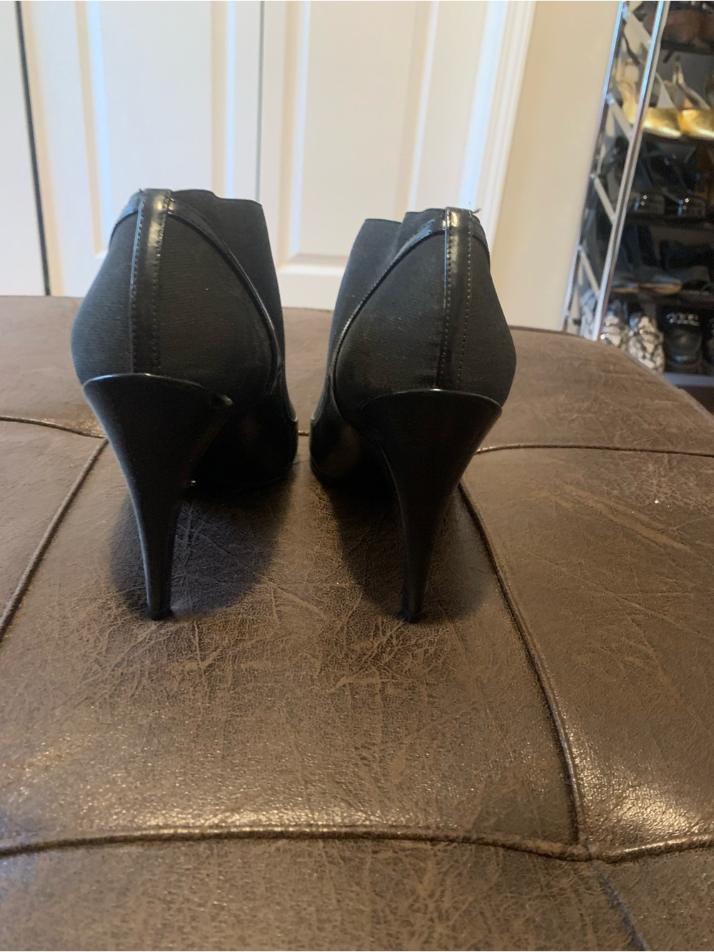Dior Black Pointed Stretch Leather High Heel Pumps - Picture 5 of 6